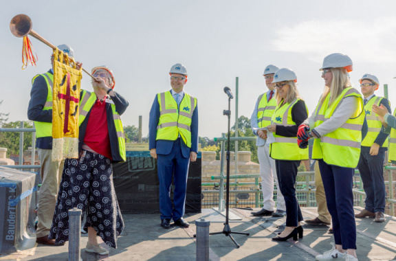 NSE ceremony on roof