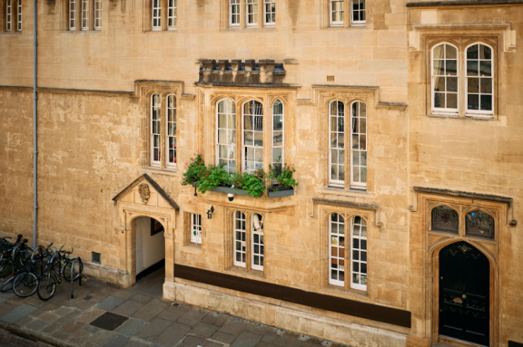 St Edmund Hall stock photography