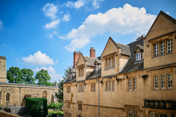 St Edmund Hall stock photography
