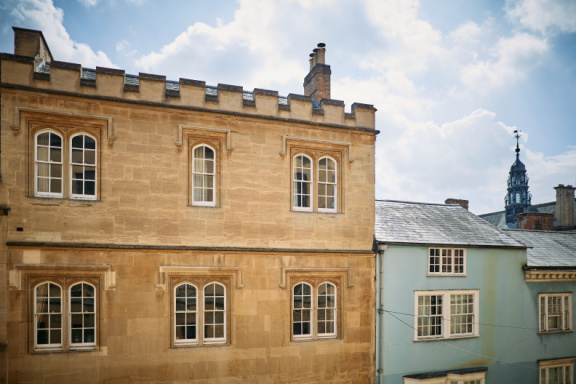 St Edmund Hall stock photography
