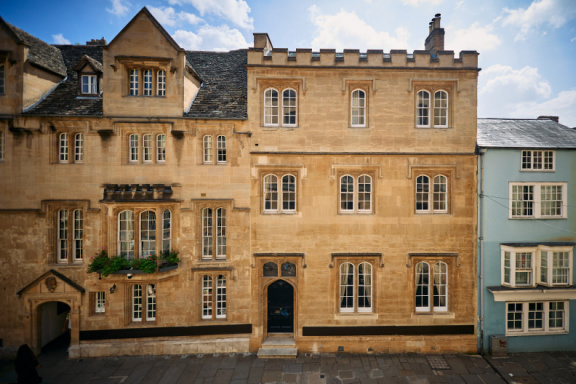 St Edmund Hall stock photography