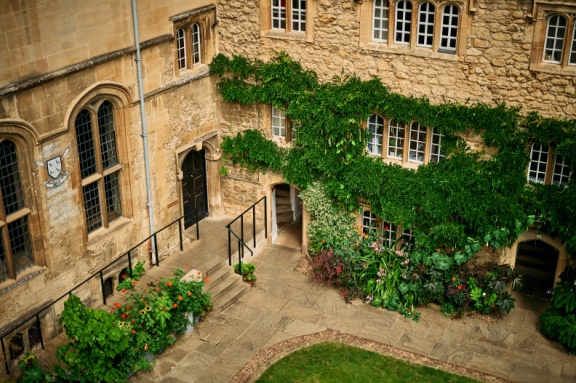 St Edmund Hall stock photography