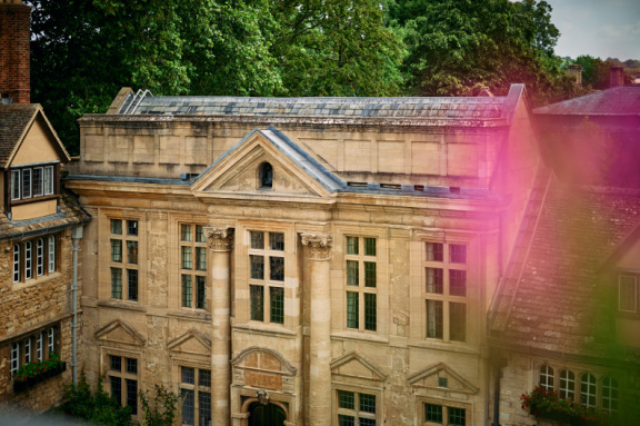 St Edmund Hall stock photography