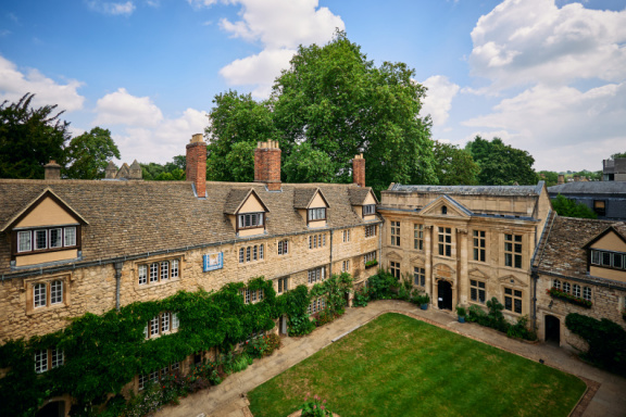 St Edmund Hall stock photography