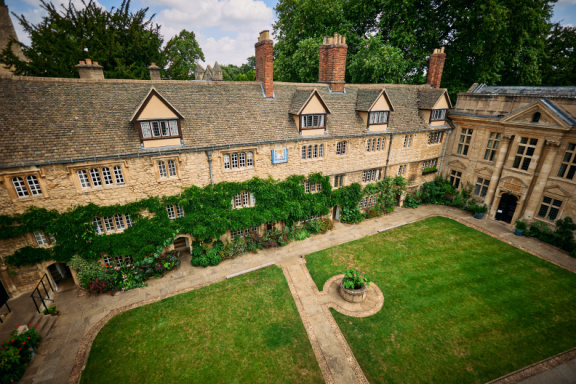 St Edmund Hall stock photography