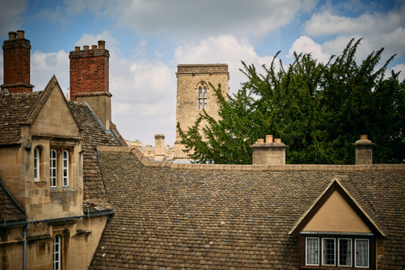 St Edmund Hall stock photography