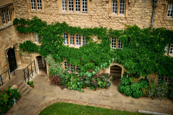 St Edmund Hall stock photography