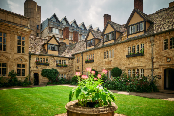 St Edmund Hall stock photography