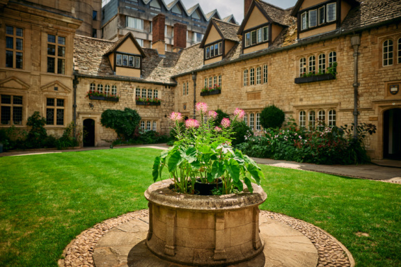 St Edmund Hall stock photography