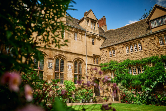 St Edmund Hall stock photography