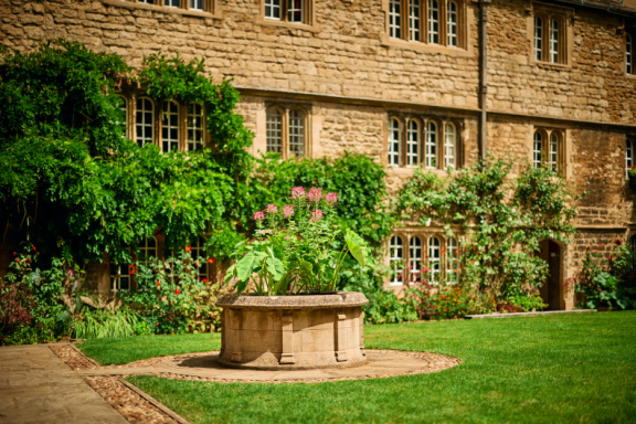 St Edmund Hall stock photography