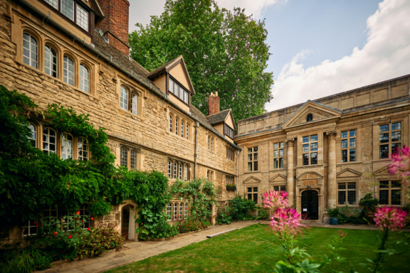 St Edmund Hall stock photography
