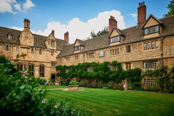 St Edmund Hall stock photography