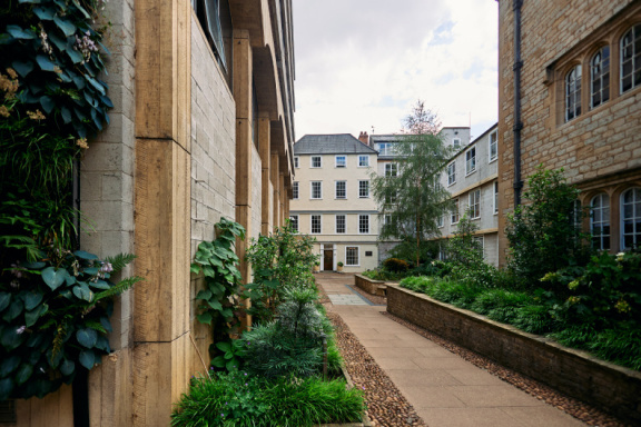 St Edmund Hall stock photography