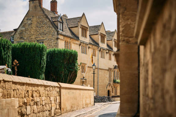 St Edmund Hall stock photography