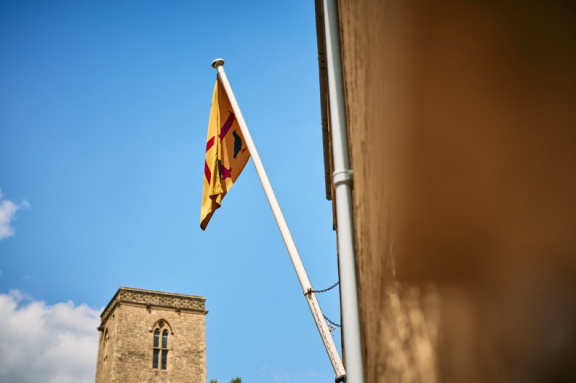 St Edmund Hall stock photography