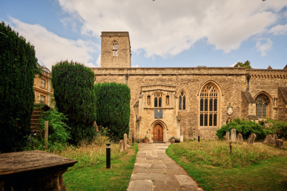 St Edmund Hall stock photography