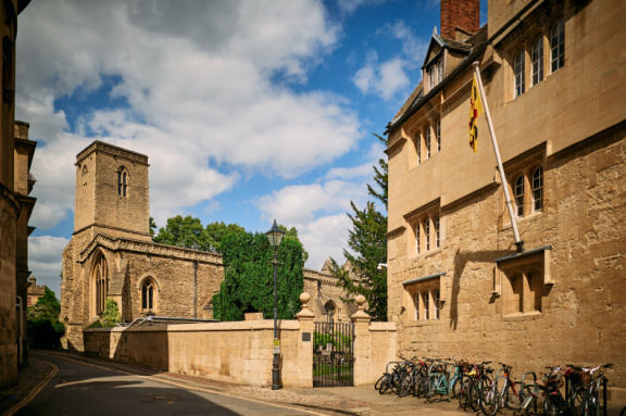 St Edmund Hall stock photography