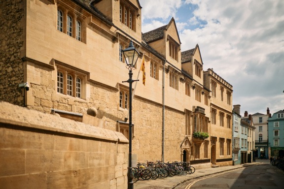 St Edmund Hall stock photography