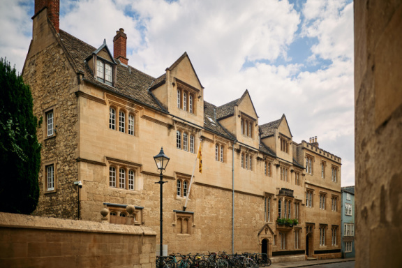 St Edmund Hall stock photography