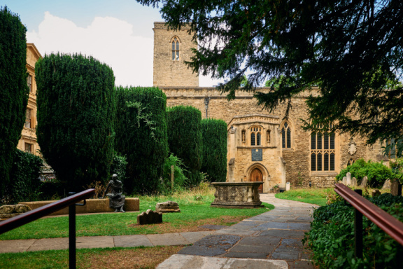 St Edmund Hall stock photography